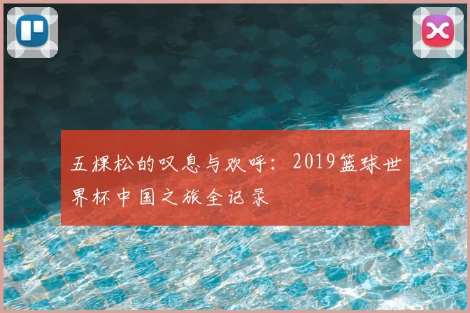 五棵松的叹息与欢呼：2019篮球世界杯中国之旅全记录