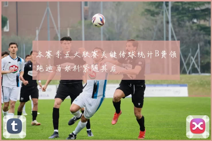 本赛季五大联赛关键传球统计B费领跑迪马尔科紧随其后