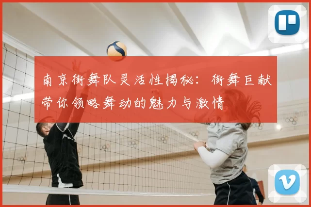 南京街舞队灵活性揭秘:街舞巨献带你领略舞动的魅力与激情